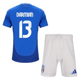 Dětské fotbalový komplet Itálie Matteo Darmian #13 Domácí košile ME 2024 Krátkým Rukávem